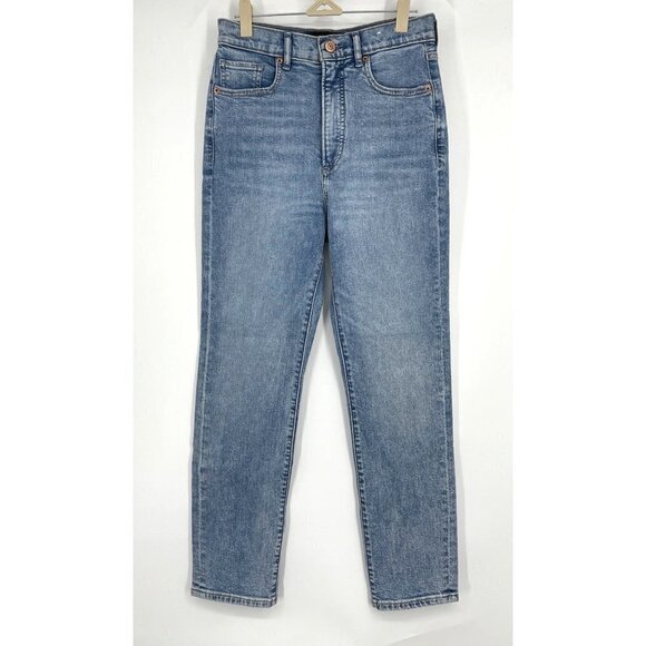 NWOT Express Super High Rise Skinny Jeans Light Wash 2 - Picture 3 of 8